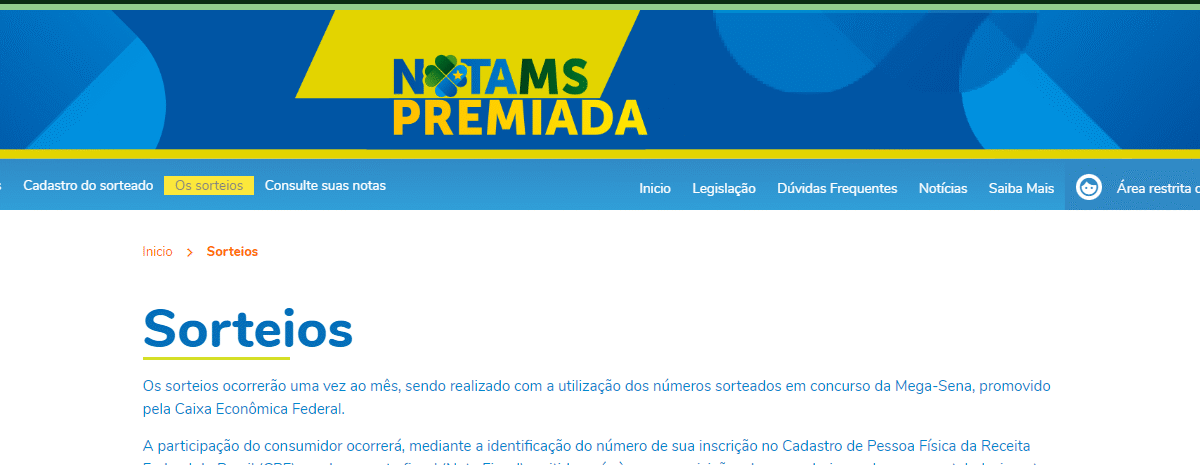 Programa Nota Premiada MS realiza sorteio nesta quinta-feira
