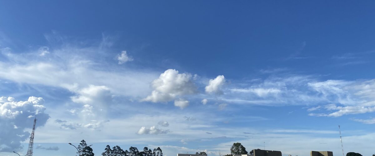 Previsão para esta terça-feira indica tempo com sol e variação de nebulosidade em MS