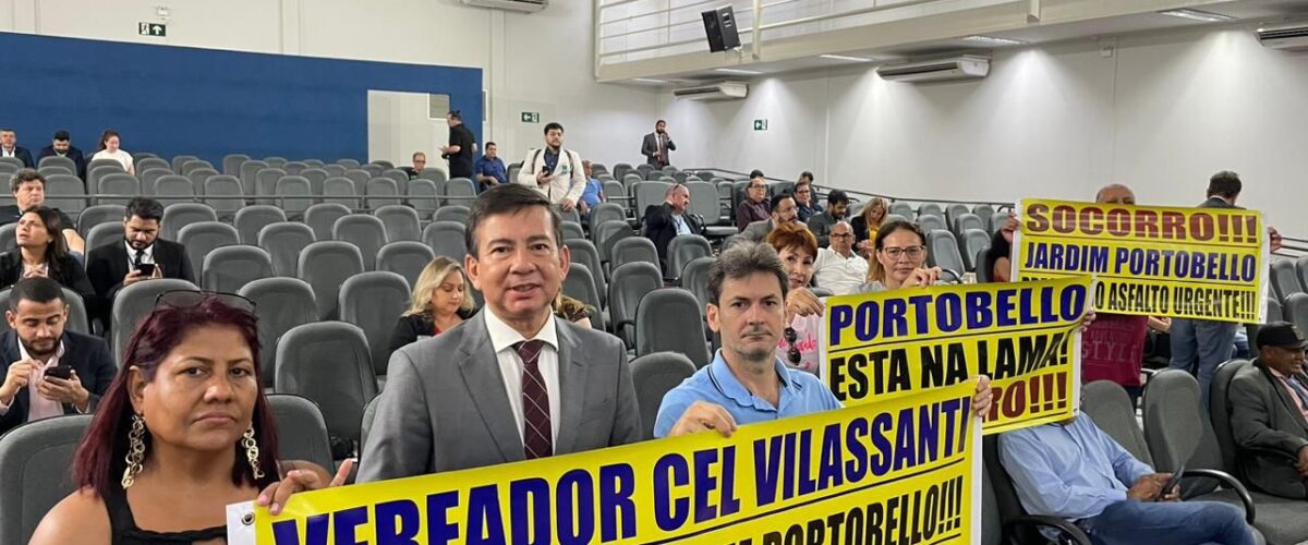 Bairro Portobello pede socorro a vereador Villasanti para terminar asfalto de três ruas