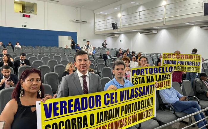 Bairro Portobello pede socorro a vereador Villasanti para terminar asfalto de três ruas