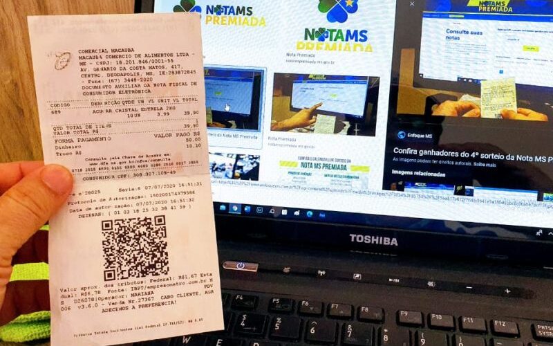 Três consumidores dividem prêmio de R$ 100 mil na Nota MS Premiada