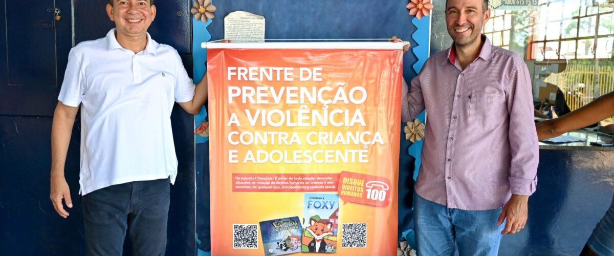 Frente de Prevenção a Violência contra Criança e Adolescente leva campanha educativa a maior escola municipal de Campo Grande