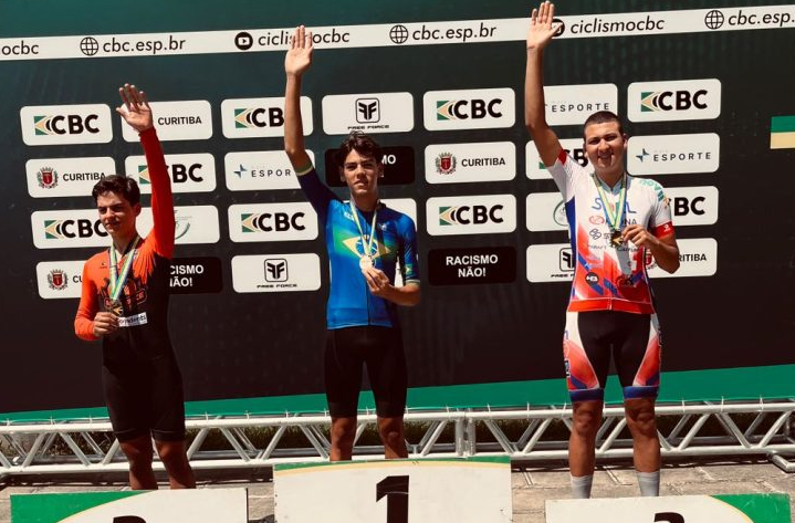 Um atleta beneficiário do programa Bolsa Atleta conquistou um lugar no pódio durante o Campeonato Brasileiro de Ciclismo