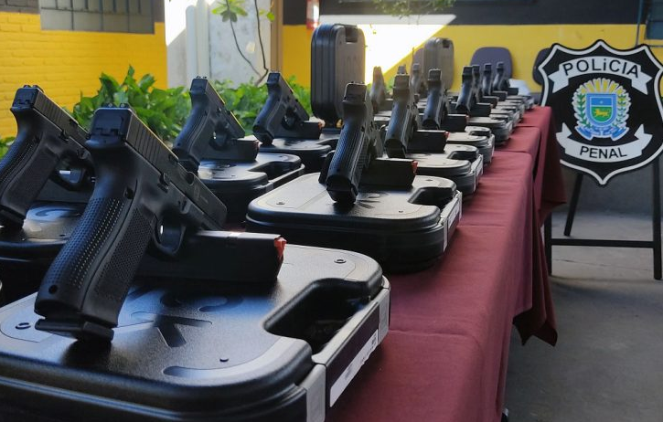 Novas pistolas Glock reforçam segurança pública e ação da Polícia Penal em Mato Grosso do Sul