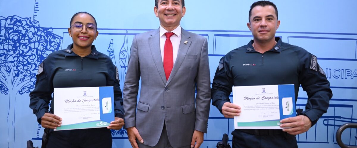 Oficiais da PM da região do Anhanduizinho são homenageados pelo vereador Villasanti