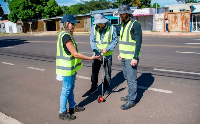 TCE-MS fiscaliza a qualidade de obras de pavimentação em Campo Grande