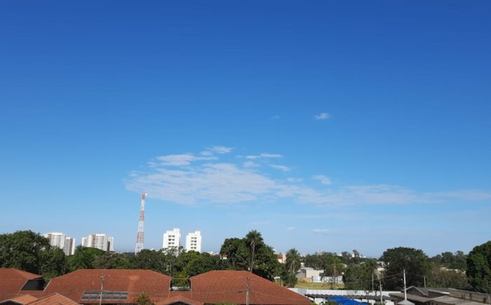 Terça-feira deve ser de tempo seco e quente em Mato Grosso do Sul, prevê o Cemtec