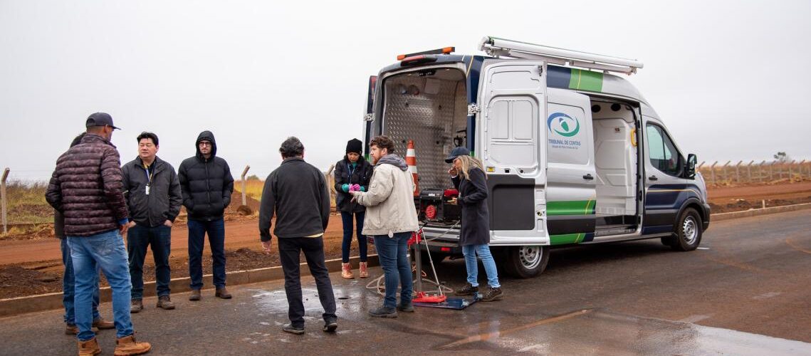 TCE-MS fiscaliza qualidade do revestimento asfáltico de bairros da Capital