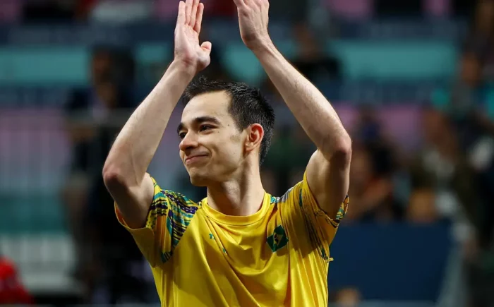 Calderano garante Brasil em 1ª semi do tênis de mesa em Olimpíadas