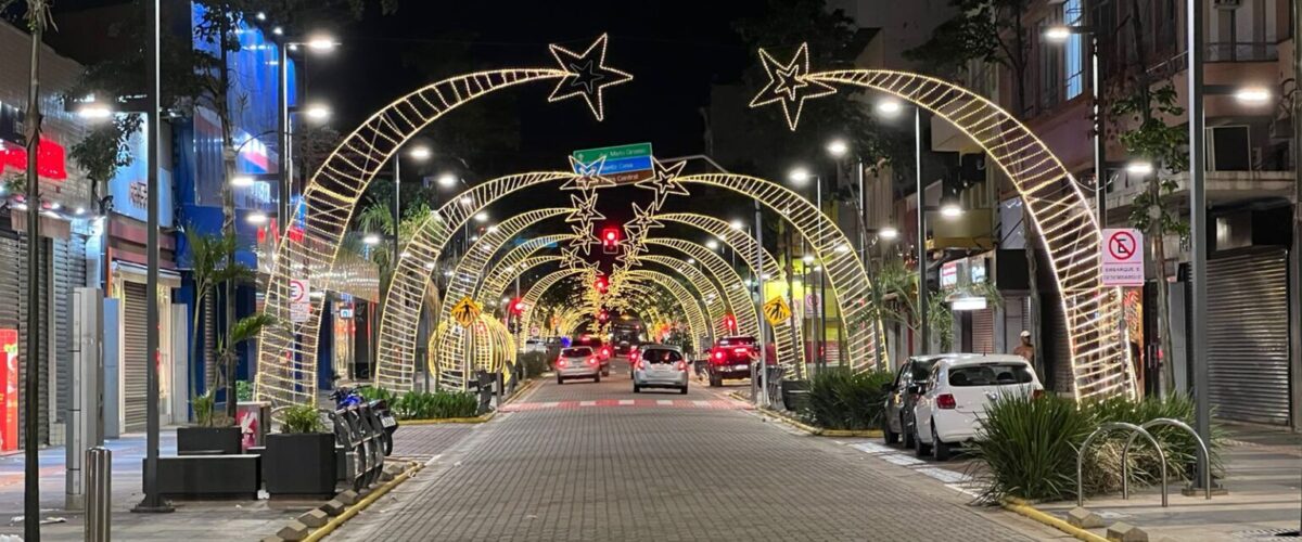 Luzes de Natal serão acesas nesta sexta-feira em Campo Grande