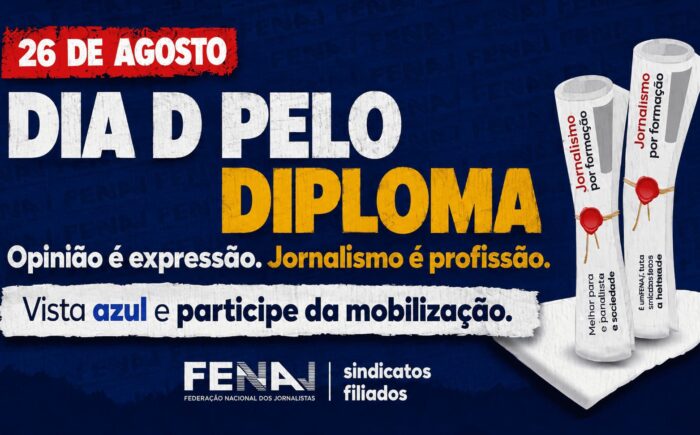 Jornalistas de todo o país são convocados para mobilização pelo diploma nesta quarta-feira