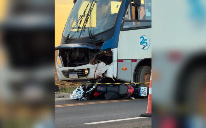 Motociclista morre após colisão com micro-ônibus na MS-306, em Costa Rica