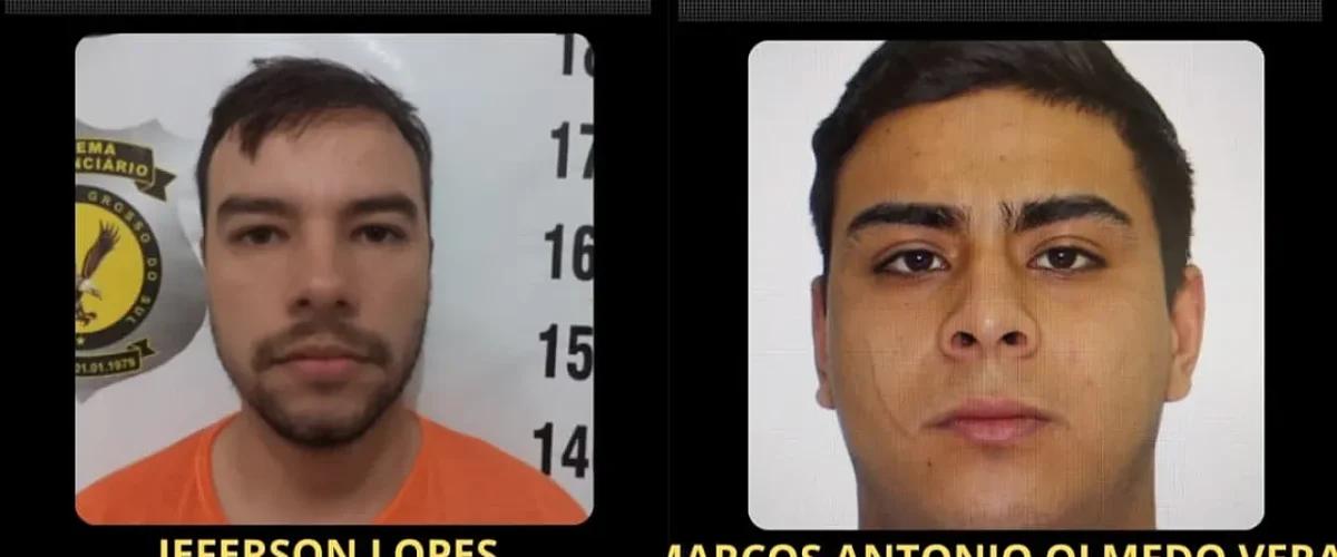 Polícia divulga imagens de dois foragidos investigados pela morte de jovem em Dourados